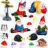 Jetec Gnomes Fairy Resin Statues Miniature Garden Accessories Mini Dwarf Figurine Fairy Miniature Ornament DIY Kit Micro Landscape Ornaments for O...