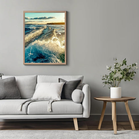 Posterizer 1 pcs-ocean waves-beautiful nature art work 1-Landscape & Nature Art-Coastal & Nautical Art-Decor for Home & Office- unframed wall art...