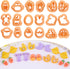 Puocaon Easter Polymer Clay Cutters - 18 Pcs Stud Clay Earring Cutters, Mini Chicken Eggs Baby Rabbit Clay Cutters for Polymer Clay Earrings, 3D P...