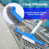 Pool Brush, 16.5" Pool Brushes for Pool Wall Cleaning, Premium Nylon Bristles Pool Brush Head with Easy Clip, Curved Ends High-Efficiency Pool Scr...