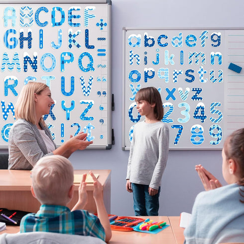231 Pcs Christmas Bulletin Board Decoration Winter Letters Cutouts Combo Set Bulletin Board Alphabet Letters and Number Accents for Xmas Winter Ho...