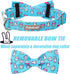 Dog Collar Easter Gift with Bow Tie, Rabbit Egg male Dog Collar with Safety Metal Buckle Adjustable Puppy Collars for Small Medium Large Boy & Gir...