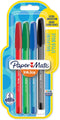 Paper Mate InkJoy 100ST Ballpoint Pens | Medium Point (1.0mm) | Classic Colours | 4 Count...