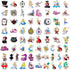70Pcs Hot Disney Alice in Wonderland Stickers Pack for Water Bottles Cup Laptop Guitar Car Motorcycle Bike Skateboard Luggage Box Vinyl Waterproof...