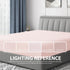 Cathay Home Luxury Wrinkle and Fade Resistant Double Brushed Ultra Soft Microfiber 14-Inch Standard Pocket Single Fitted Sheet, Blush, Twin...