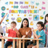 113 Pcs Motivational Bulletin Board Our Class is Fantastick Bulletin Board Decors Positive Affirmations Accent Cutouts for Classroom Teachers Back...