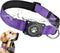 Airtag Dog Collar, Waterproof Air Tag Holder Dog Collar, Luminous & Reflective, Comfortable Padded, Adjustable Pet Collar for Small Medium Large H...