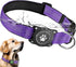Airtag Dog Collar, Waterproof Air Tag Holder Dog Collar, Luminous & Reflective, Comfortable Padded, Adjustable Pet Collar for Small Medium Large H...