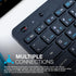 JLab Go Wireless Keyboard, Black, Connect Via Bluetooth or USB Wireless Dongle, Multi-Device Ultra-Compact for a Minimalist or Portable Set-Up (1 ...
