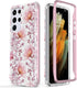 Esdot for Samsung Galaxy S21 Ultra Case,Military Grade Passing 21ft Drop Test,Rugged Cover with Fashionable Designs for Women Girls,Protective Pho...