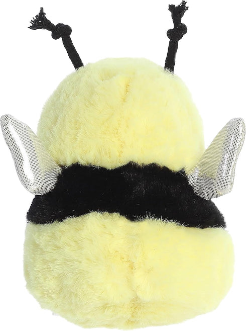Aurora® Round Rolly Pet™ Bee Happy™ Stuffed Animal - Adorable Companions - On-The-Go Fun - Yellow 5 Inches...
