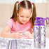 Gift for Girls, Decorate Your Own Water Bottle for Girls, DIY Arts and Crafts Kits for Kids, Back to School Supply Gifts for Kids, Purple...