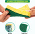 Heavy Duty Sponges, 24 Pack Scrub Sponge, Multipurpose Dish Sponge, Eco Cellulose Kitchen Sponge Sturdy Ergonomic Design for Washing Dishes, Uncoa...