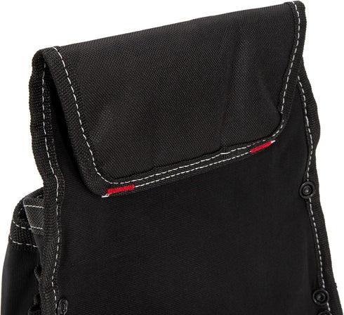 Dickies 8-Pocket Canvas Tool and Utility Pouch for Work Belts, Fastener Pocket, Hammer Loops, 2-inch Belt Loop, Black...