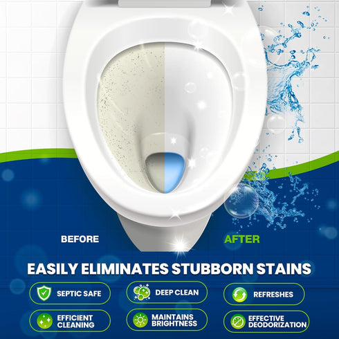 True Fresh Toilet bowl cleaner tablets 24 Pack, 1 year supply of cleaning and Deodorizing your toilet...