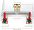 welltop Brass Garden Hose Splitter, 3/4" 2 Way Heavy Duty Faucet Diverter with 2 Extension Handles, Outdoor Water Spigot Splitter Faucet Bib Tap A...