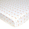 TL Care Fitted Crib Sheet 28" x 52", Soft Breathable Neutral 100% Cotton Jersey Sheet, Gold and Pink Feather, for Boys and Girls, Fits Crib and To...