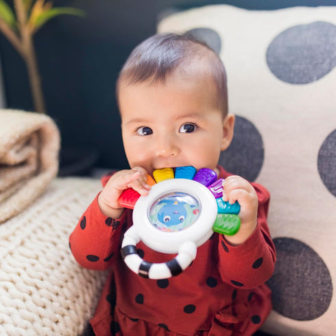 Baby Einstein Outstanding Opus The Octopus Sensory Rattle & Teether Multi-Use Toy, BPA Free & Chillable, 3 Months & up, Multicolored...