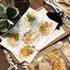 Yoksas 120 Pcs Gold Foil Butterfly Flower Fairy Stickers, Transparent Junk Journal Floral Fairyland Decals for Scrapbook,Tumbler,Planner,Laptops,R...