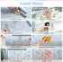 Homein Window Privacy Film, Rainbow Window Film Decorative 3D Window Clings Non Adhesive Window Tint for Home, Stained Glass Window Film for Glass...