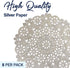 Royal Lace Fine Quality Paper Products, Medallion Lace Round Paper Doilies, 10-Inch, Silver, Pack of 8...