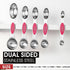 Spring Chef Pink Stainless Steel Magnetic Measuring Spoons Set of 8 with Leveler, Dual Sided Teaspoon & Tablespoon Measuring Set for Dry and Liqui...