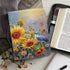 Sunflower Hummingbird Bible Covers Case PU Leather Bible Carrying Case with Handle Waterproof Bible Protector Multi-Purpose Bible Tote Bag Large S...