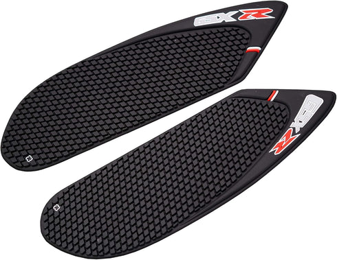 Motorcycle Tank Side Traction Pad, Anti Slip sticker ,Gas Tank Pad, Traction Side Fuel Knee Grip Decal for GSXR 600 750 ( 2006 2007) Black with Ra...