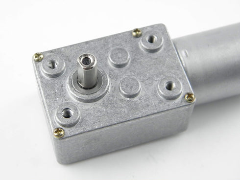 CHACNS 370WG 12V DC 10RPM Electric Motor Worm Geared Drive Motor with Screw Use for Fixed Motor...