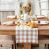 DII Heavyweight Fringed Check Tabletop Collection, Table Runner, 14x72, Stone Brown...