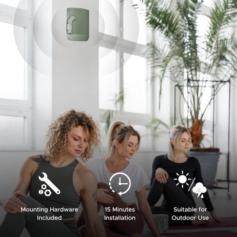 SOUND BASS Move Speaker Wall Mount Bracket, Weatherproof, Compatible with Sonos Move & Move 2, Including Mounting Accessories, Green...