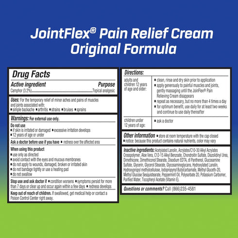 JointFlex Pain Relief Cream for Joint & Arthritis, 4 Oz...