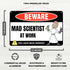 Venicor Mad Scientist Sign Decor - 8 x 12 Inches - Aluminum - Classroom Science Decorations - Cool Chemistry Laboratory Gift Poster Room Wall Art ...