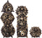 AUSTOR Metal DND Dice Set Dragon DND Hollow Metal Dice 7 Pieces Polyhedral Dice D20 D12 D10 D% D8 D6 D4 Dice with Metal Box for Dungeons & Dragons...