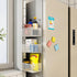 Magnetic Basket Organizer Holder for Fridge Magnetic Storage Bin Box Containers for Refrigerator Whiteboard Classroom (Small, White)...