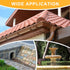 12 Pack Gutter Guards Gutter Cleaning Tools 3.5 Inch Expandable Aluminum Filter Strainer Leaf Guards for Gutters Gutter Downspout Guard for Preven...