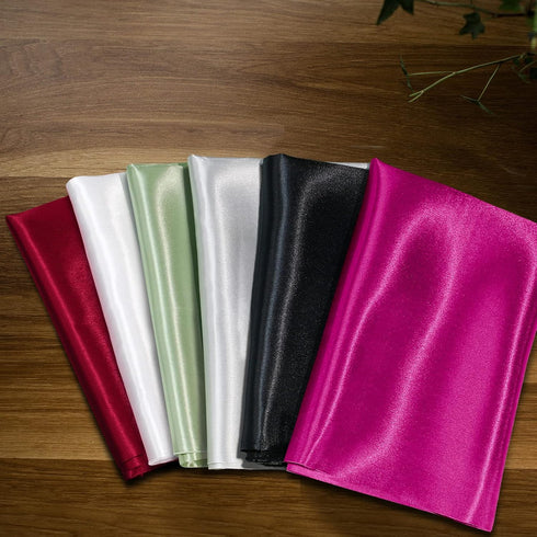 Hot Pink Satin Fabric 3 Yard, 63" Wide Shiny Silky Fabric for Dress, Shirts, table Runner, Napkin, tablecloth, Wedding Decor, DIY Crafts...
