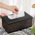 Sumnacon Tissue Box Cover Rectangule Leather Tissue Box with Magnetic Bottom,Stylish PU Tissue Box Holder for Bathroom Toilet Bedroom Living Room ...
