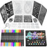 Moricher Temporary Tattoo Kit - 15 Body Markers + 132 Reusable Stencils + Face Gems, Cosmetic Grade Dual-ended Tattoo Pens, A4 Henna Tattoo Templa...