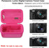 Carrying Case for Panasonic Lumix LX10/ LX100/ ZS60/ ZS70/ ZS80/ ZS200/ ZS100 4K Digital Camera, Vlogging Camera Travel Bag Storage Cover, Mesh Po...