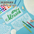 Thyle 20 Pcs Welcome Stencils for Painting on Wood 11.81 x 5.91'' Large Welcome Letters Stencils Half Round Stencils for Wood Sign Plastic Word Fa...