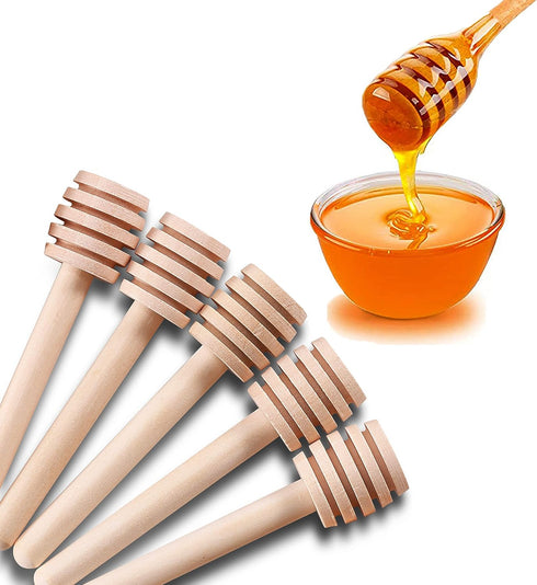48 Pcs Honey Sticks Dipper, 3 inch Mini Wooden Honeycomb Stick, Small Honey Spoons Stirrer Stick for Honey Jar Dispense Drizzle Honey and Wedding ...