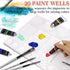 DUGATO Paint Tray Palettes 2pcs, Plastic Palettes 10x13 inches, 20-Well Mixing Tray for Mixing and Separating Colors, for Oil Watercolors & Acryli...