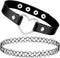 BodyJ4You Tattoo Choker Leather Necklace Layered Set - 90s Choker Necklace 2000s Vintage Collar Necklace - Goth Punk Rock Anime Cosplay - Women Te...