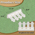 Fence Building Block Set, 20 Pieces Building Accessories for Garden Trees/Flowers/Farm Animal, Compatible with Classic Building Bricks (Cream Colo...