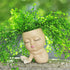 Face Planter Head Planters for Indoor Plants Succulent Cute Mermaid Resin Face Pot with Drainage Hole...