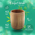Bamboo Kitchen Counter Utensil Crock Holder Caddy 6" x 4 1/2" (Oval Acacia)...