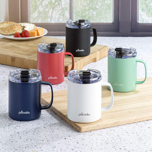 Primula 14 Ounce Coffee Mug, Vacuum Insulated Stainless Steel Mug with Leak Proof Lid, Double Wall Travel Tumbler Cup Thermos, Keep Drinks Hot or ...