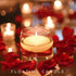 HYOOLA Premium Ivory Floating Candles 1.75 Inch - 3 Hour - 20 Pack - European Made...