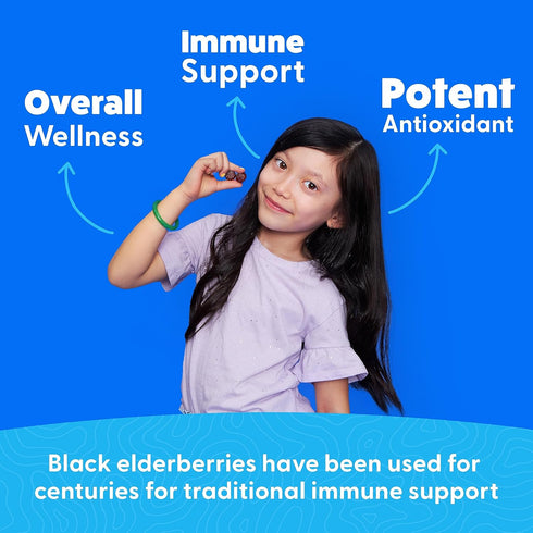 Feel Great Vitamin Co. Elderberry Gummies for Kids | Immune Support | Natural Antioxidant Immune Booster | with Vitamin C and Zinc | Gluten Free &...